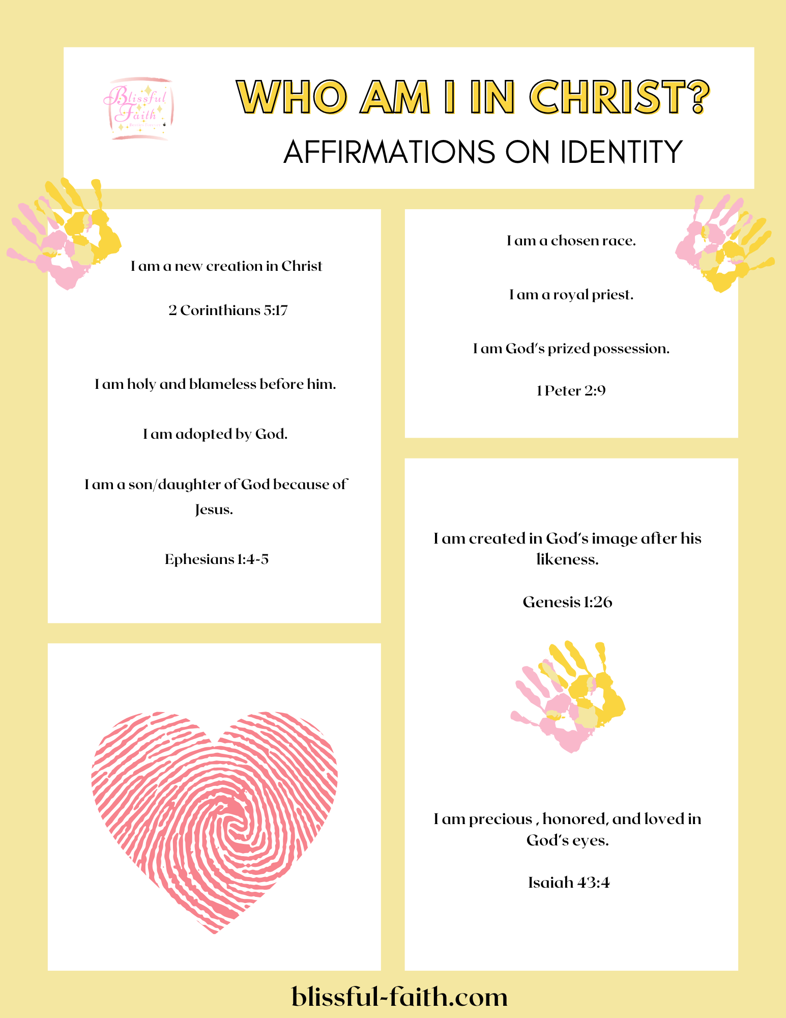 Identity In Christ Affirmations