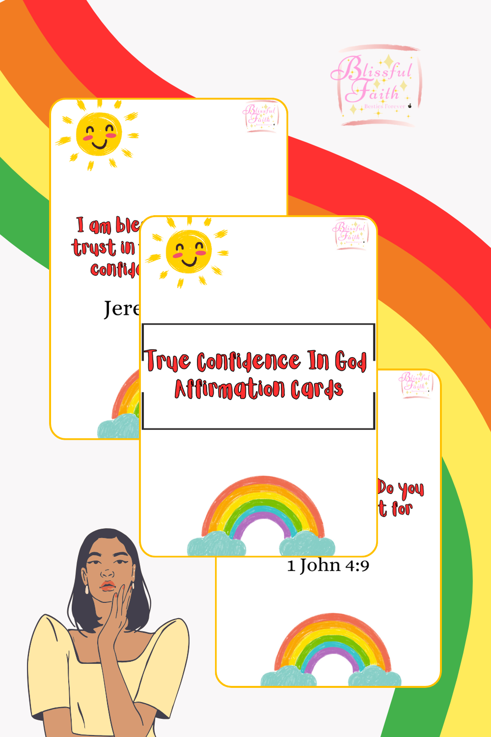 True Confidence In God Affirmation Cards