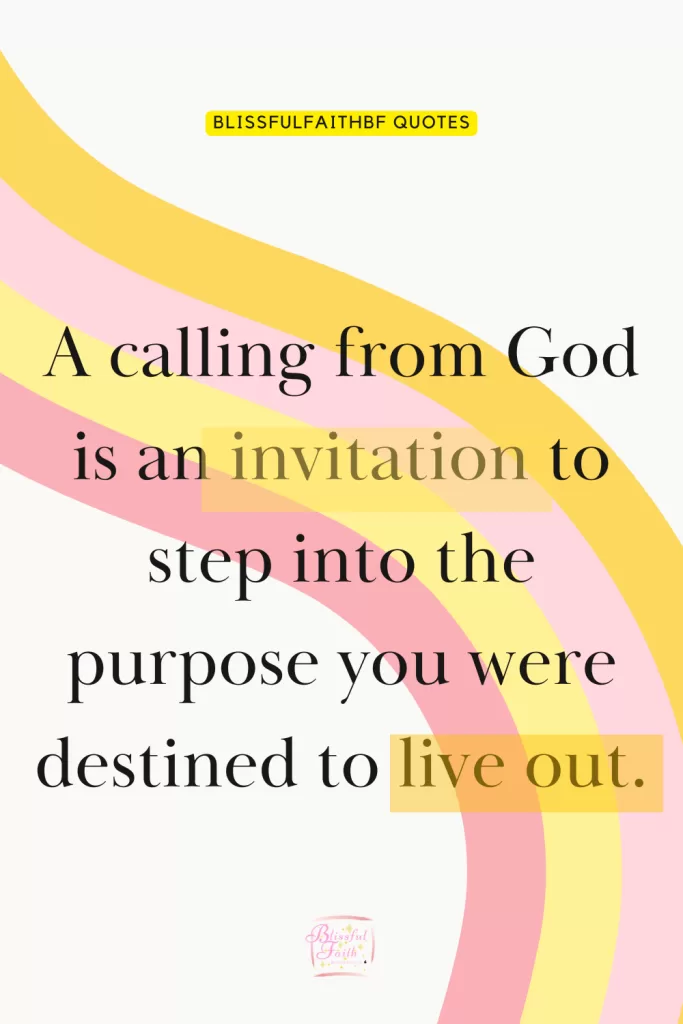 calling from God quotes
