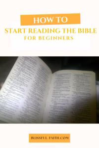 how to start reading the Bible for beginners